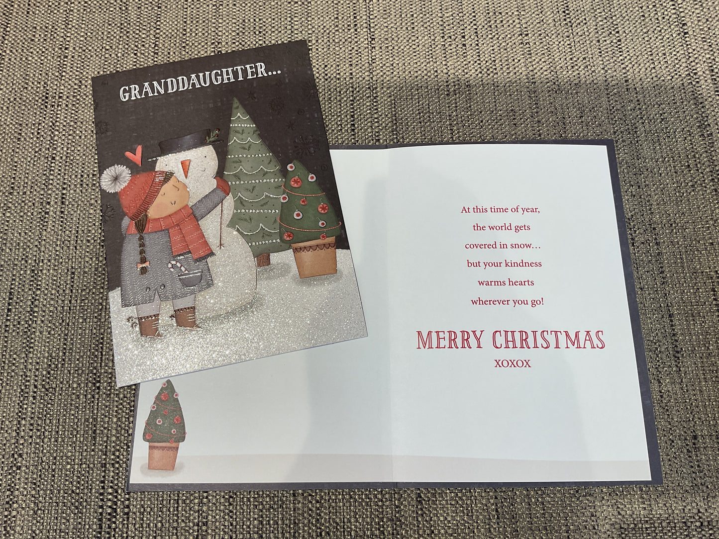 Granddaughter Christmas Card