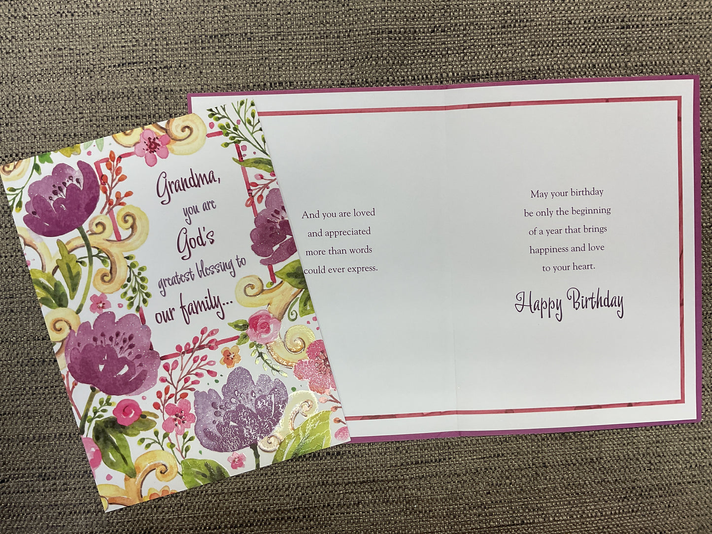 Grandma Birthday Card