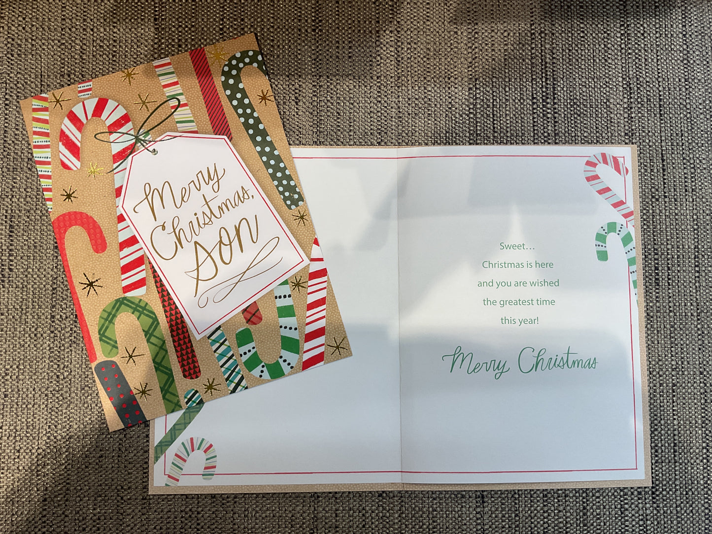 Teen Son Christmas Card