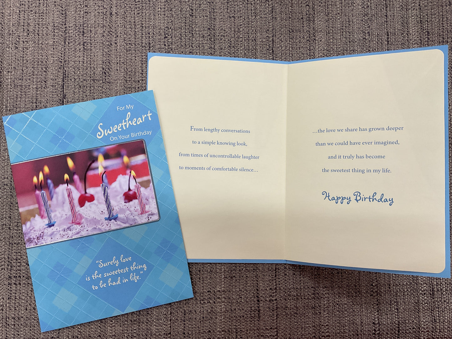 Sweetheart Birthday Card