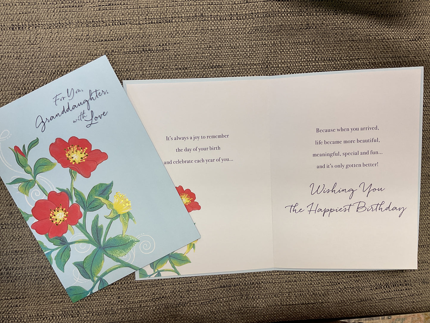 Granddaughter Birthday Card