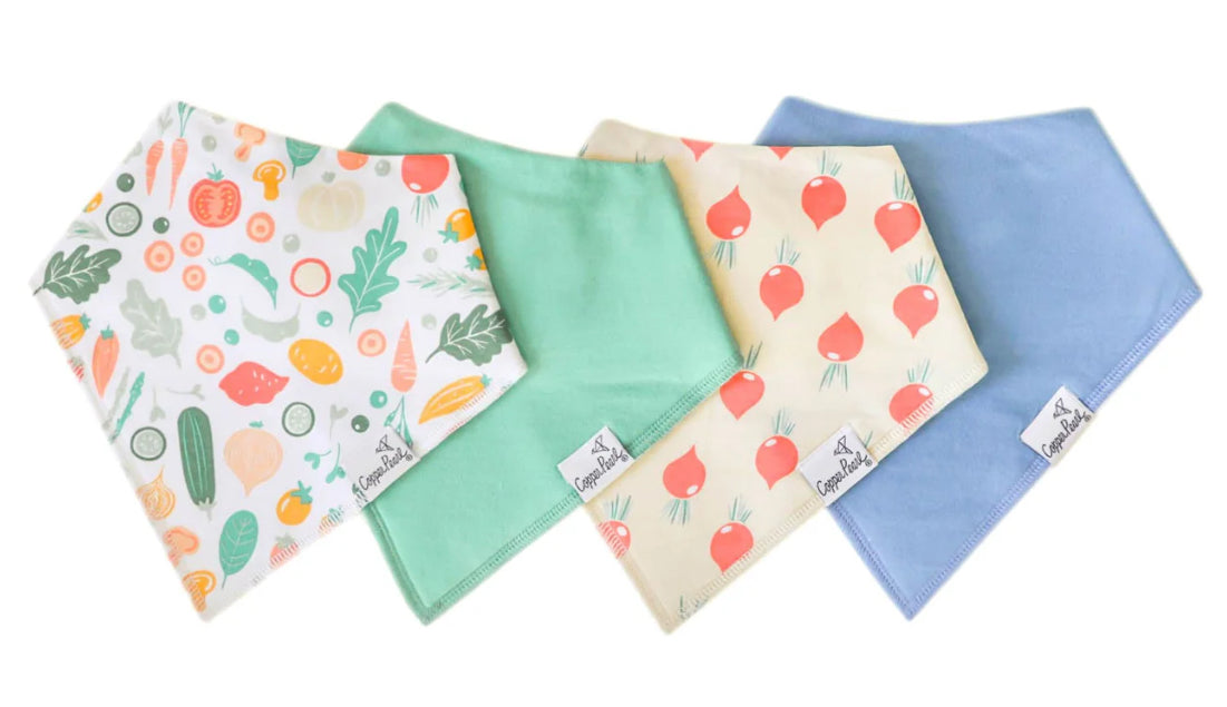 Copper Pearl Bandana Bibs