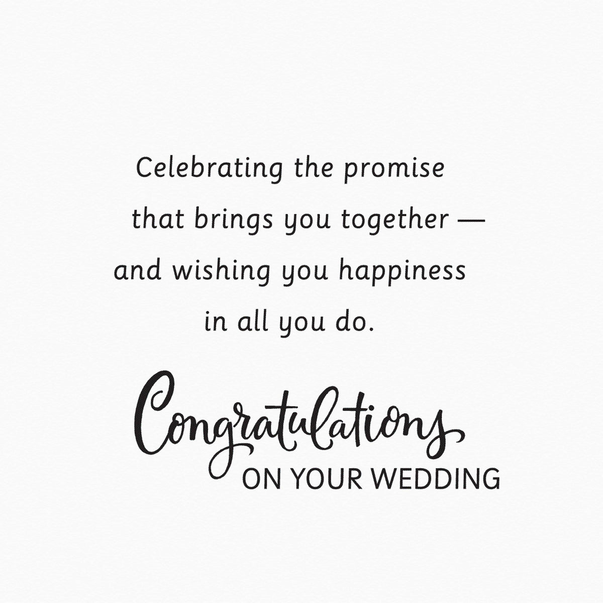 Wedding Card for Bride and Groom (To Have & To Hold)