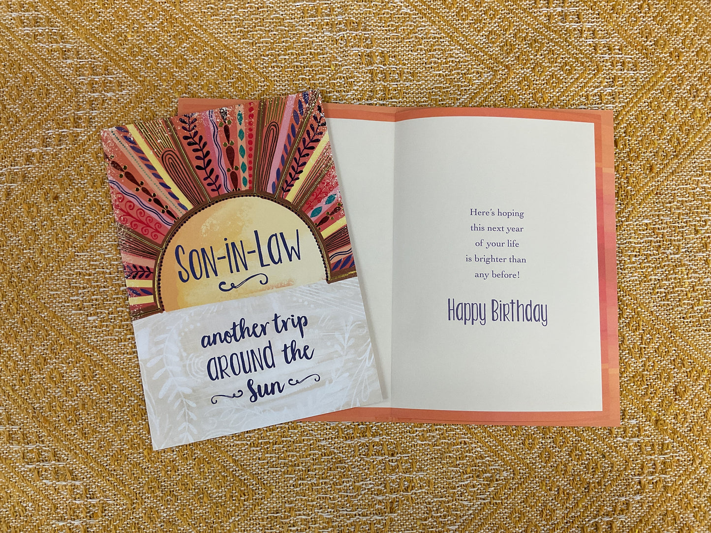 Son-in-law Birthday Card