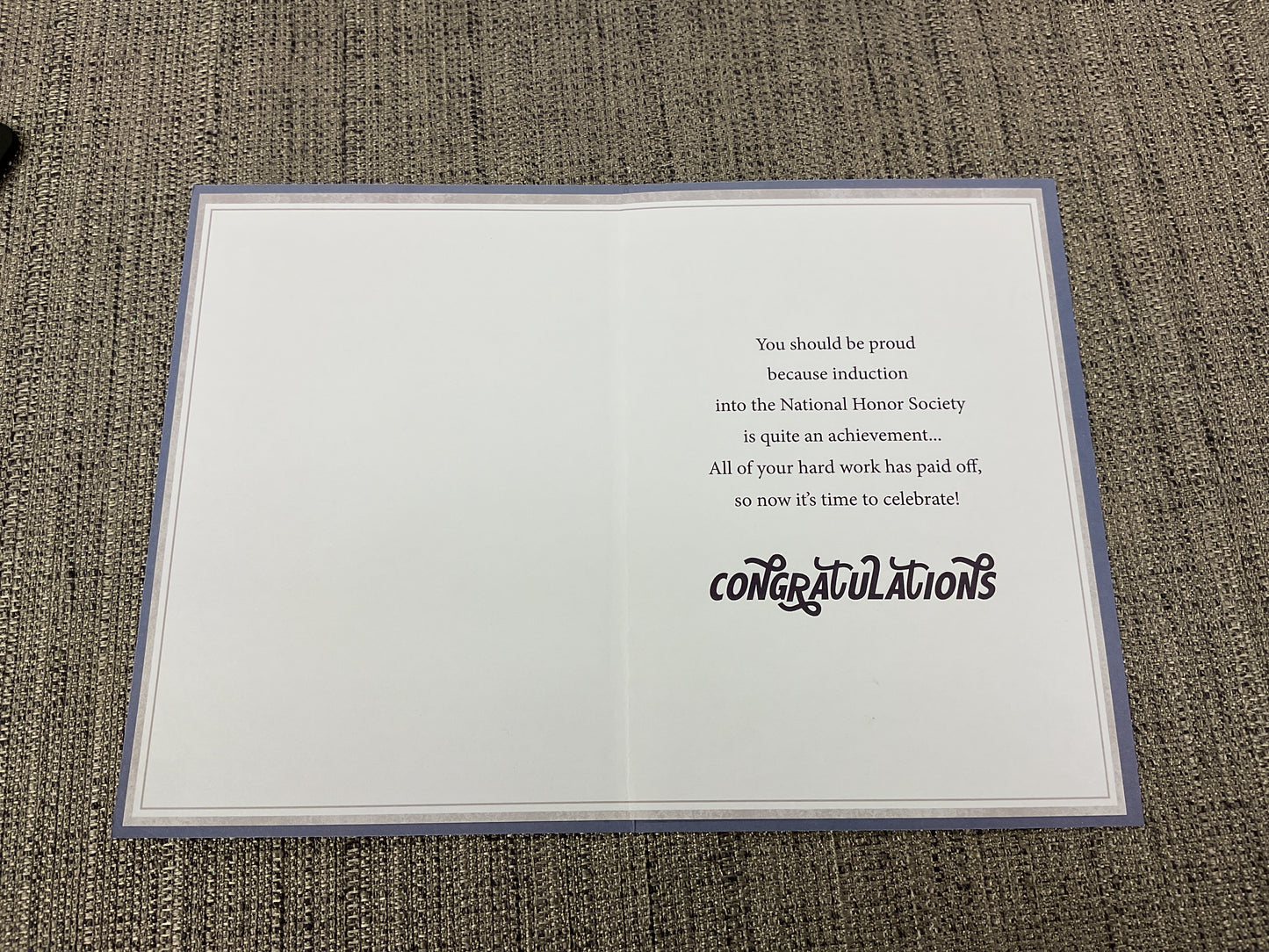 Card, Graduation, national honor society