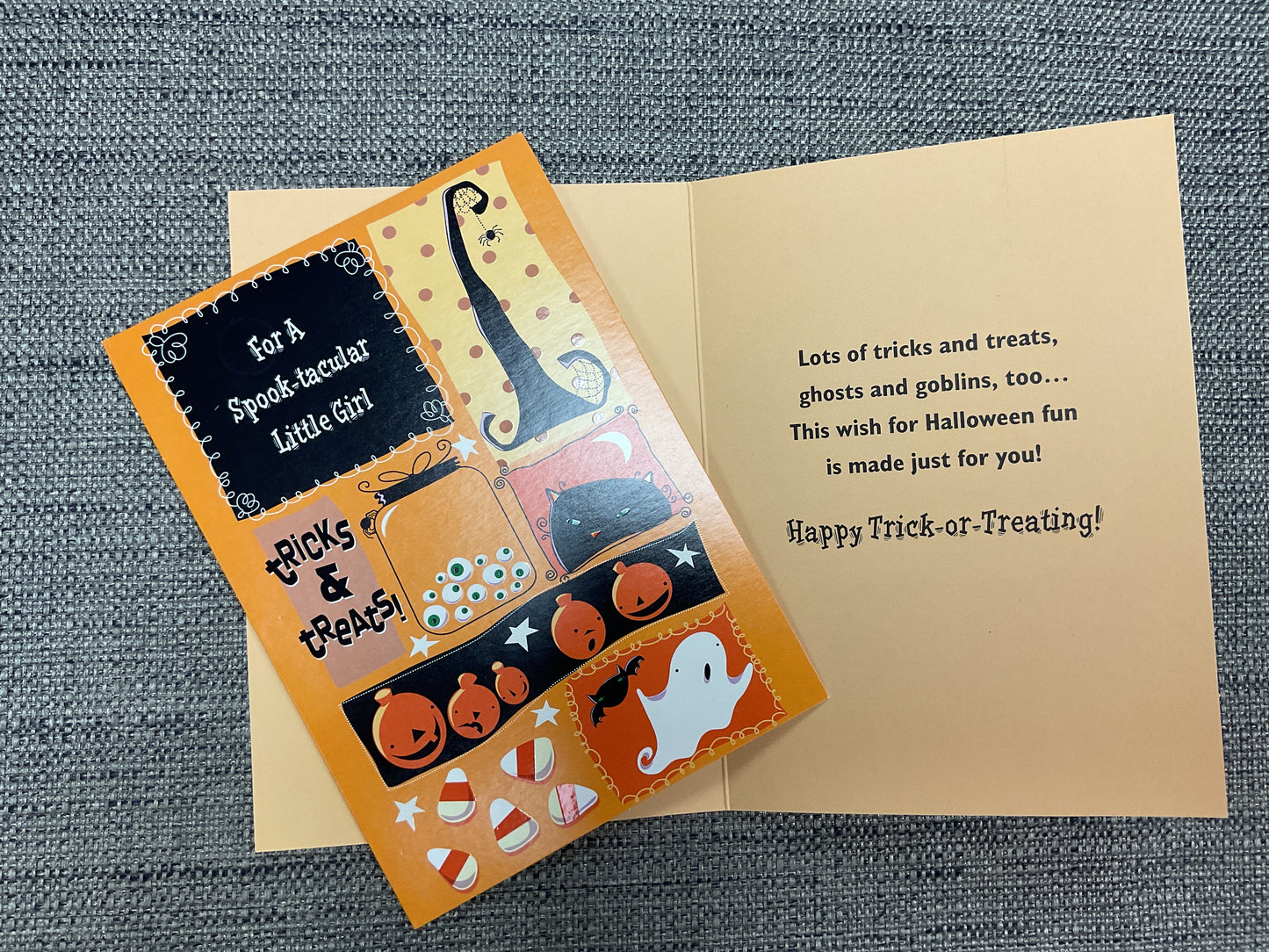 Happy Trick-or-Treating - Girl Halloween Card