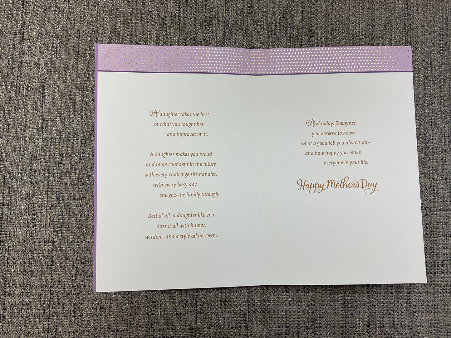 Daughter- Mother’s Day