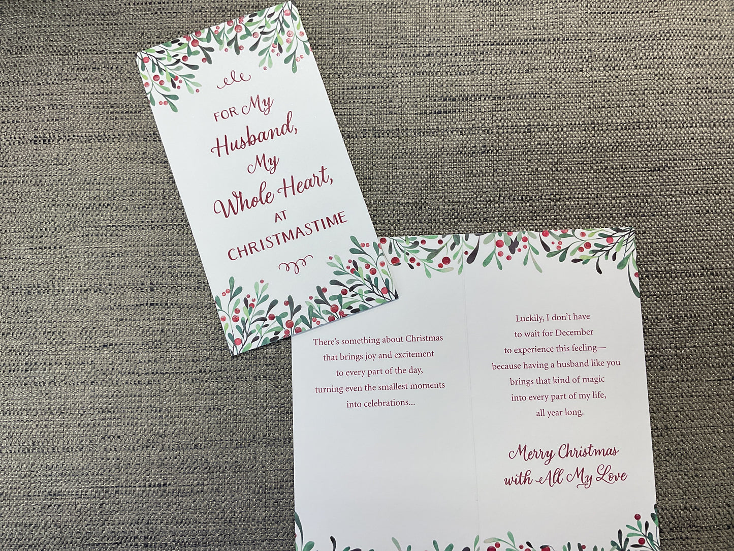 Husband Christmas Card