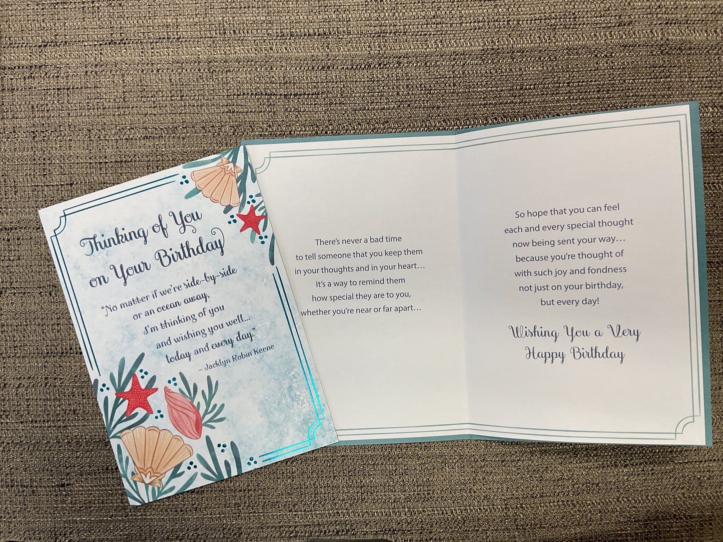 Thinking of You Birthday Card