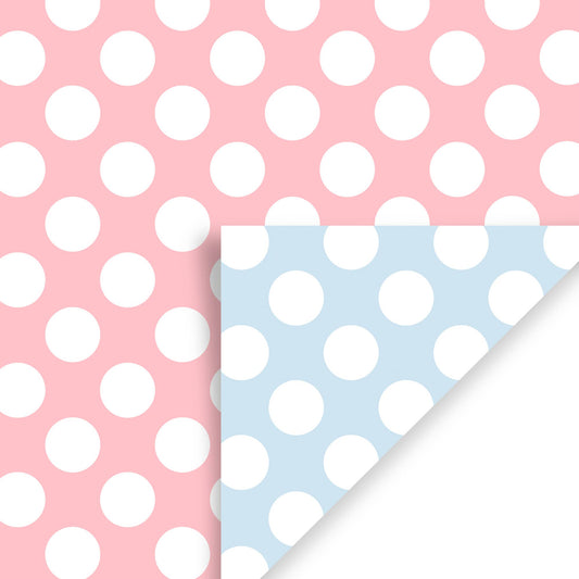 Pastel Pink & Pastel Blue - Gift Wrap Rolls