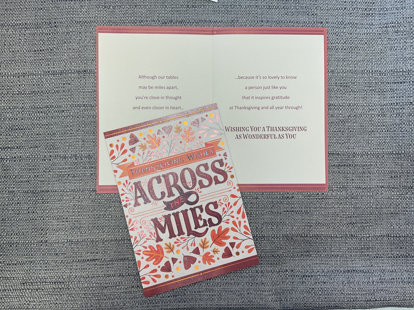 Thanksgiving Wishes Across the Miles Card