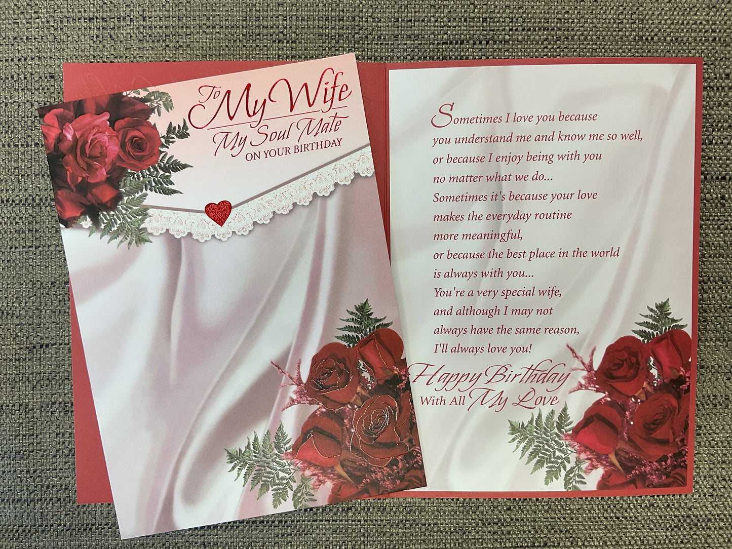 Wife Birthday Card