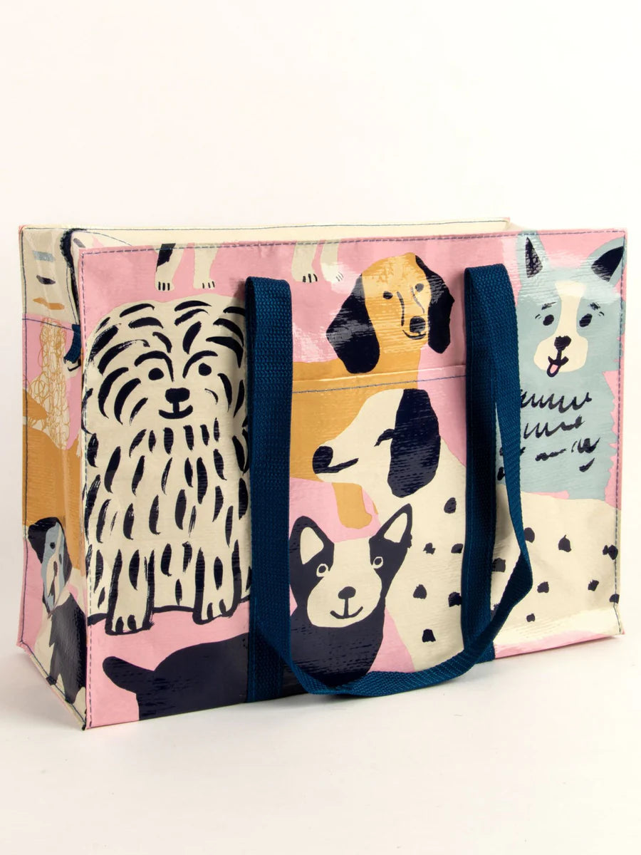 Blue Q Zipper Shoulder Tote