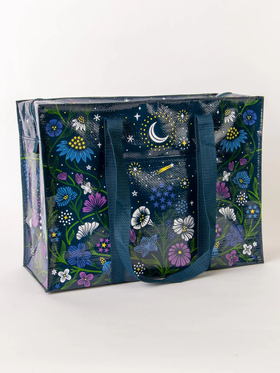Blue Q Zipper Shoulder Tote