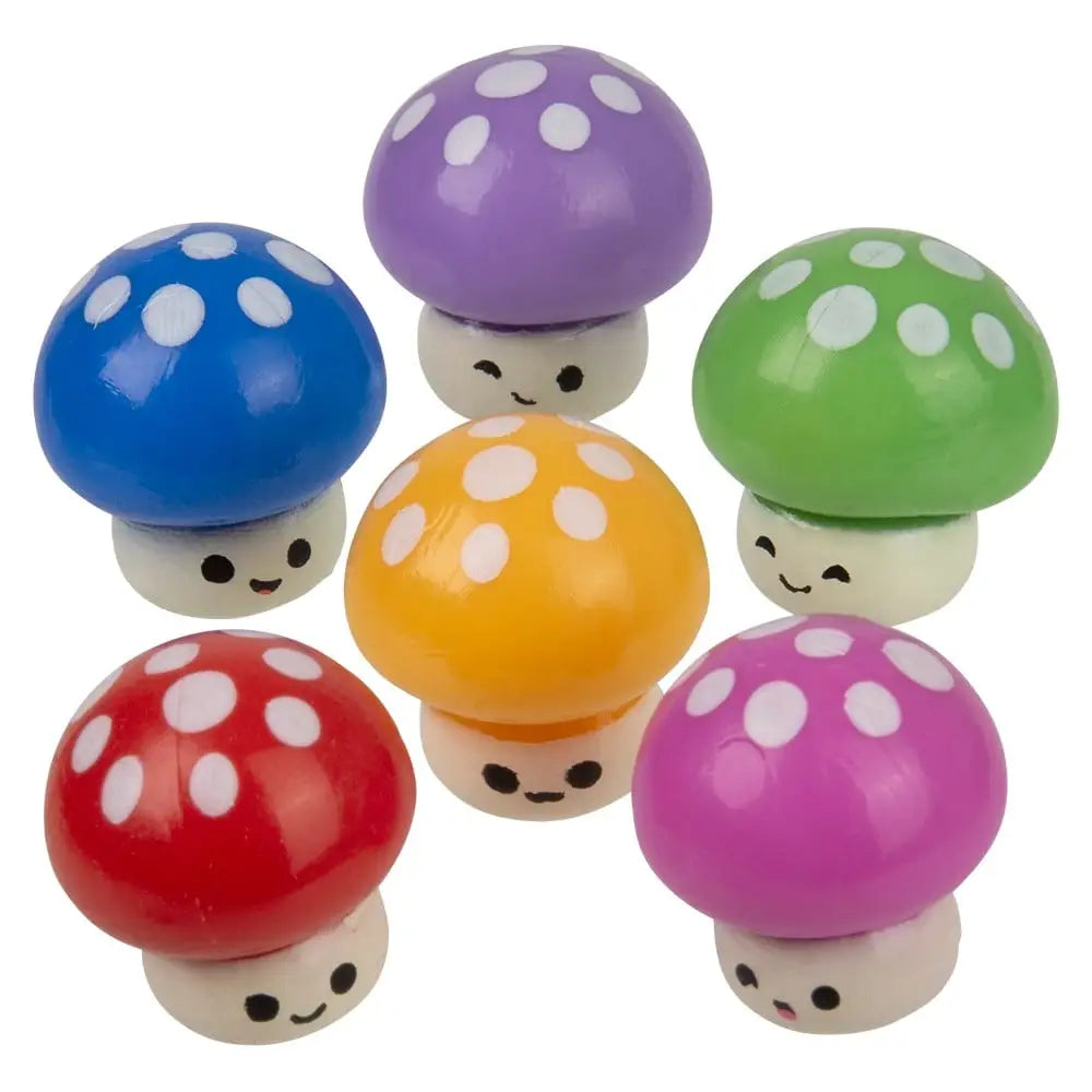 1" Mini Mushroom Squeezy Figurines