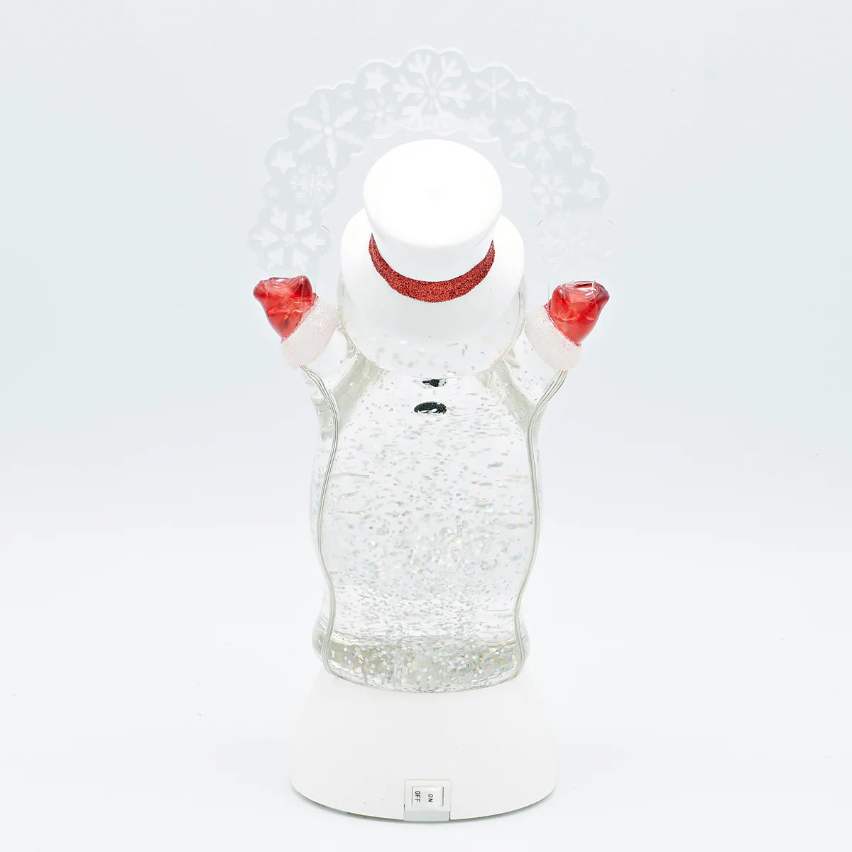 Confetti Lites Lighted Swirl Snowman with Blinking Snowflakes
