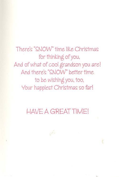Christmas Grandson Juv | GRTC | SM | 00796L