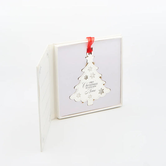 First Christmas in Our New Home Ornament Tree Shape Ornament