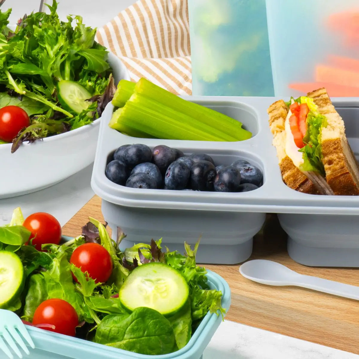 Collapsible Silicone Meal Prep Container