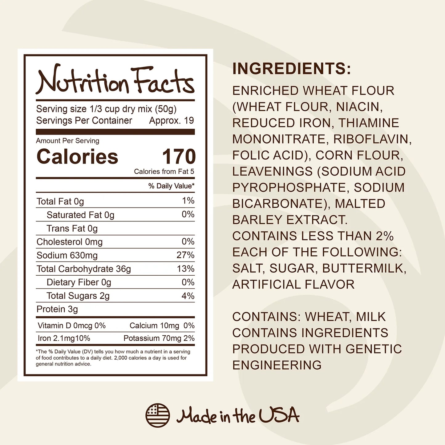 Stonewall Kitchen, Farmhouse Pancake & Waffle Mix