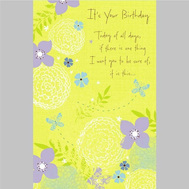 Floral Birthday Card for Friend – Lavender Flowers