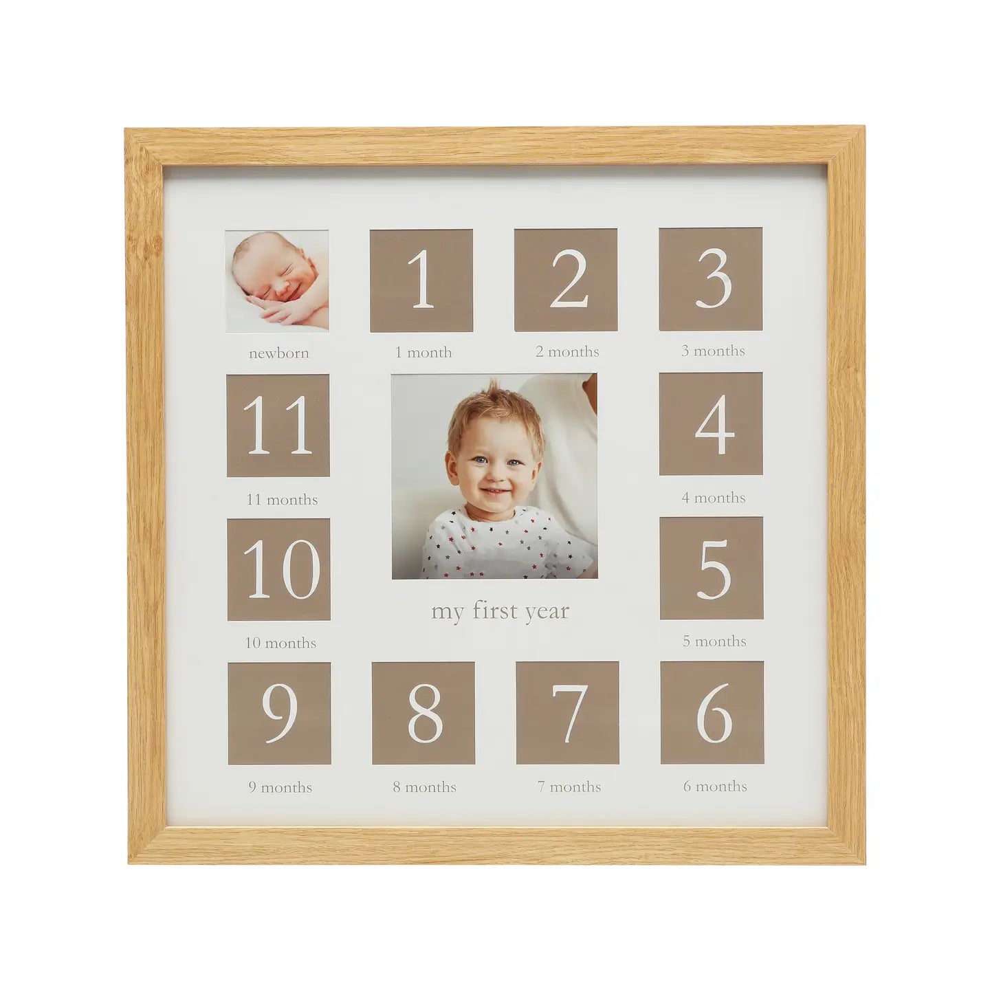 Baby's First Year Frame, Natural