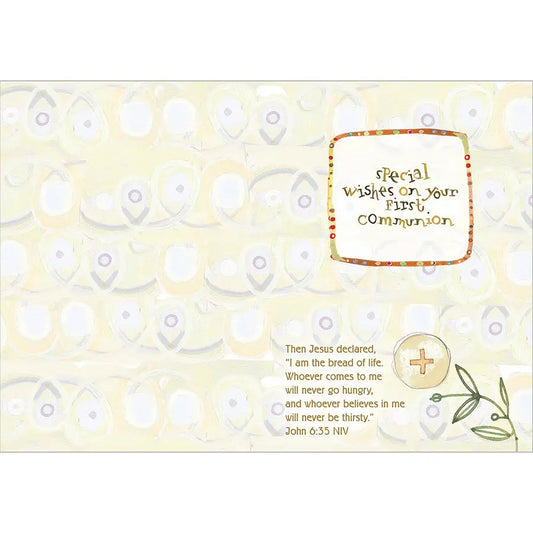 Holy Communion Chalice - Faith First Communion Card