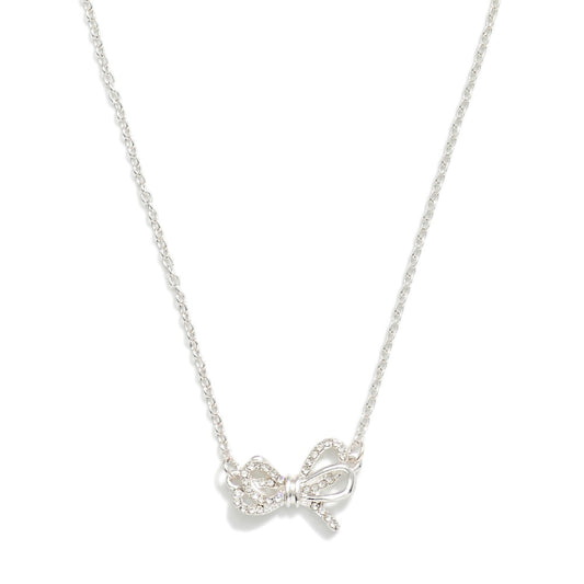 Necklace with Bow Pendant