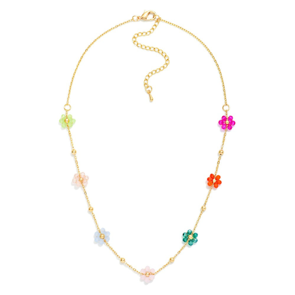 Beaded Flower Necklace