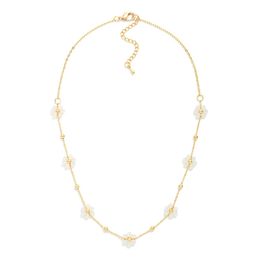 Beaded Flower Necklace (Copy)