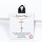 Organic Cross Pendant Necklace