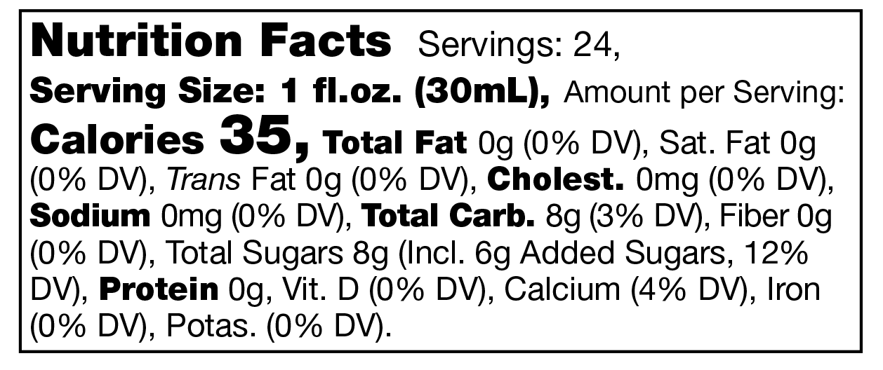 Blueberry Lemon Mint Mixer 24 fl oz