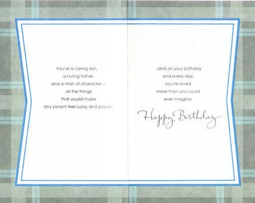 Son Birthday Card