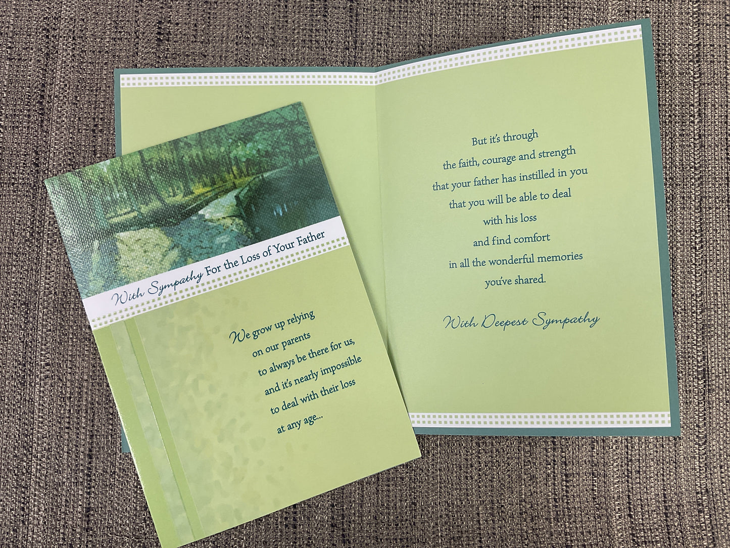 Loss of Father - Sympathy card