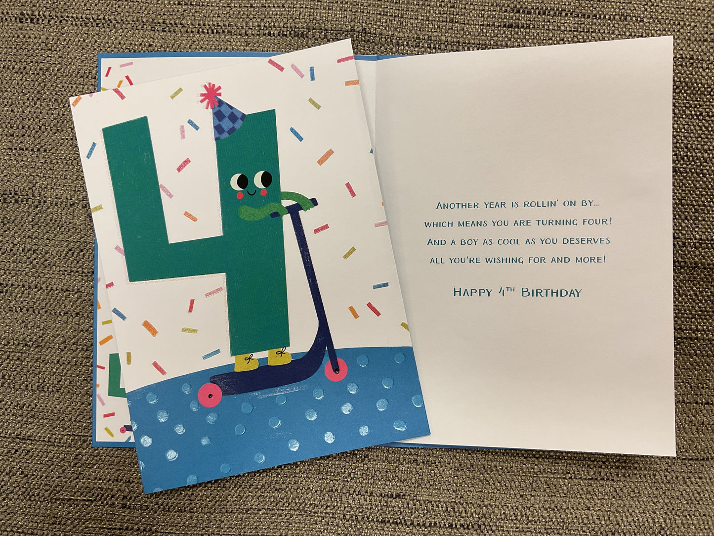 Age 4 - Birthday Card