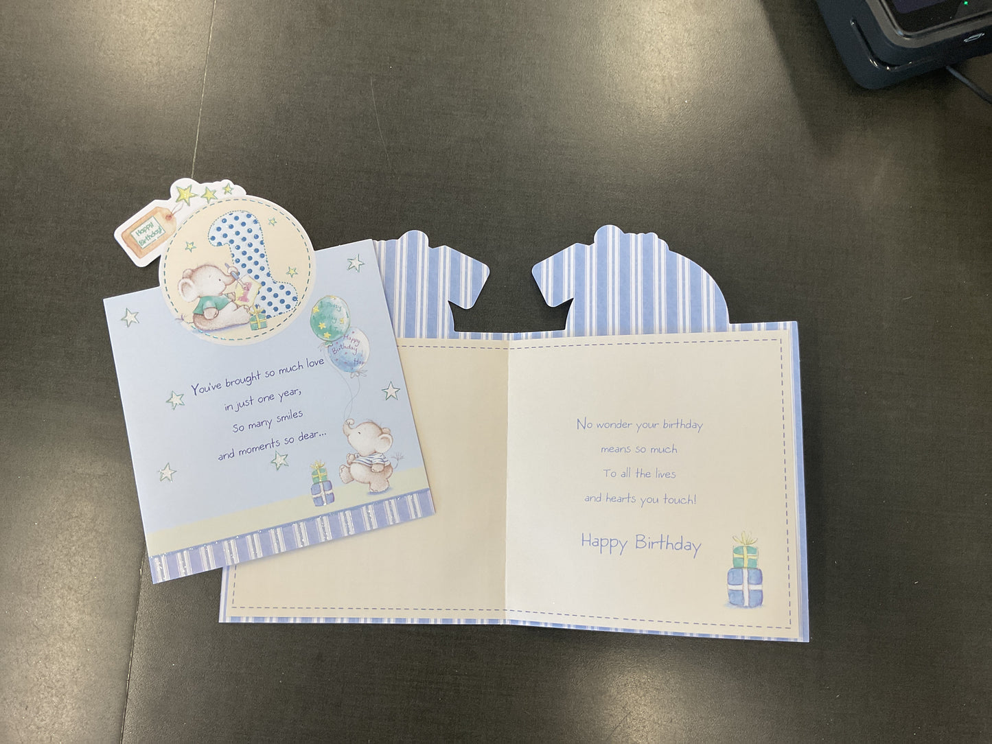 1 Year Old Boy Birthday Card