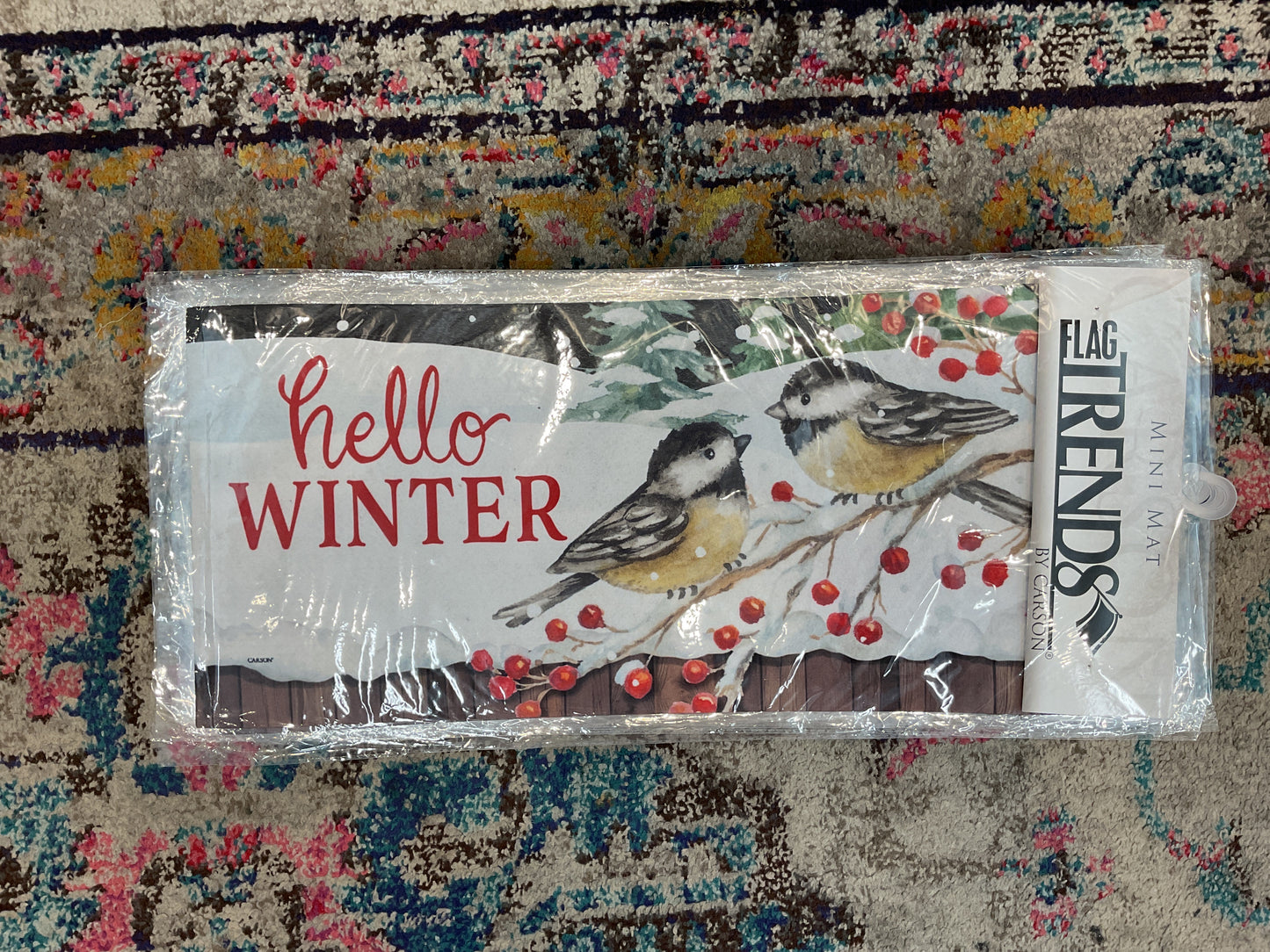 Chickadee Winter Mini Mat Insert