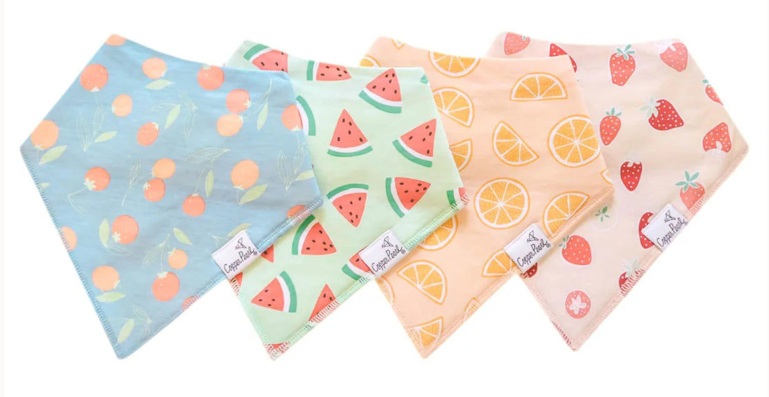 Copper Pearl Bandana Bibs