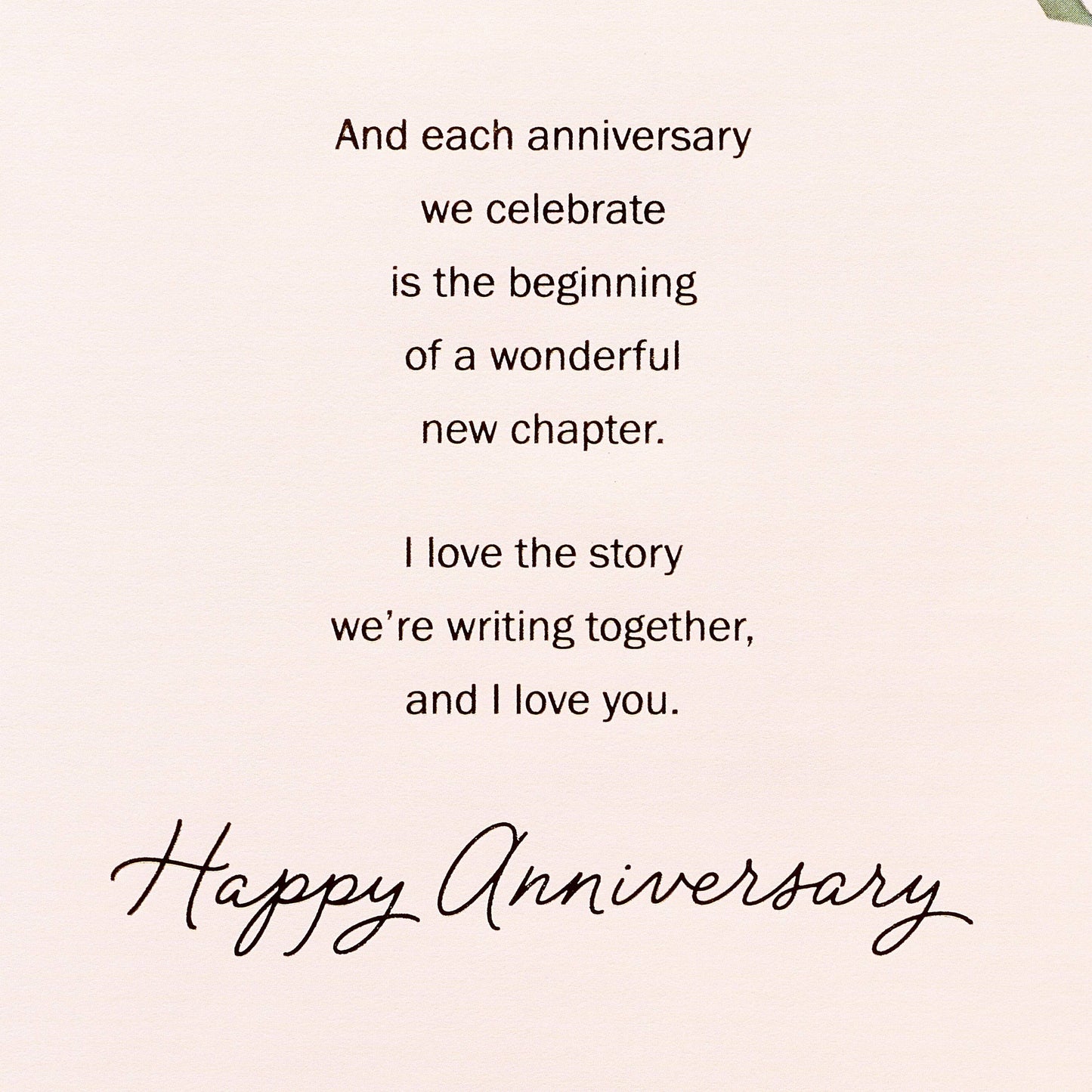Anniversary Card for Wife (Our Love Story)