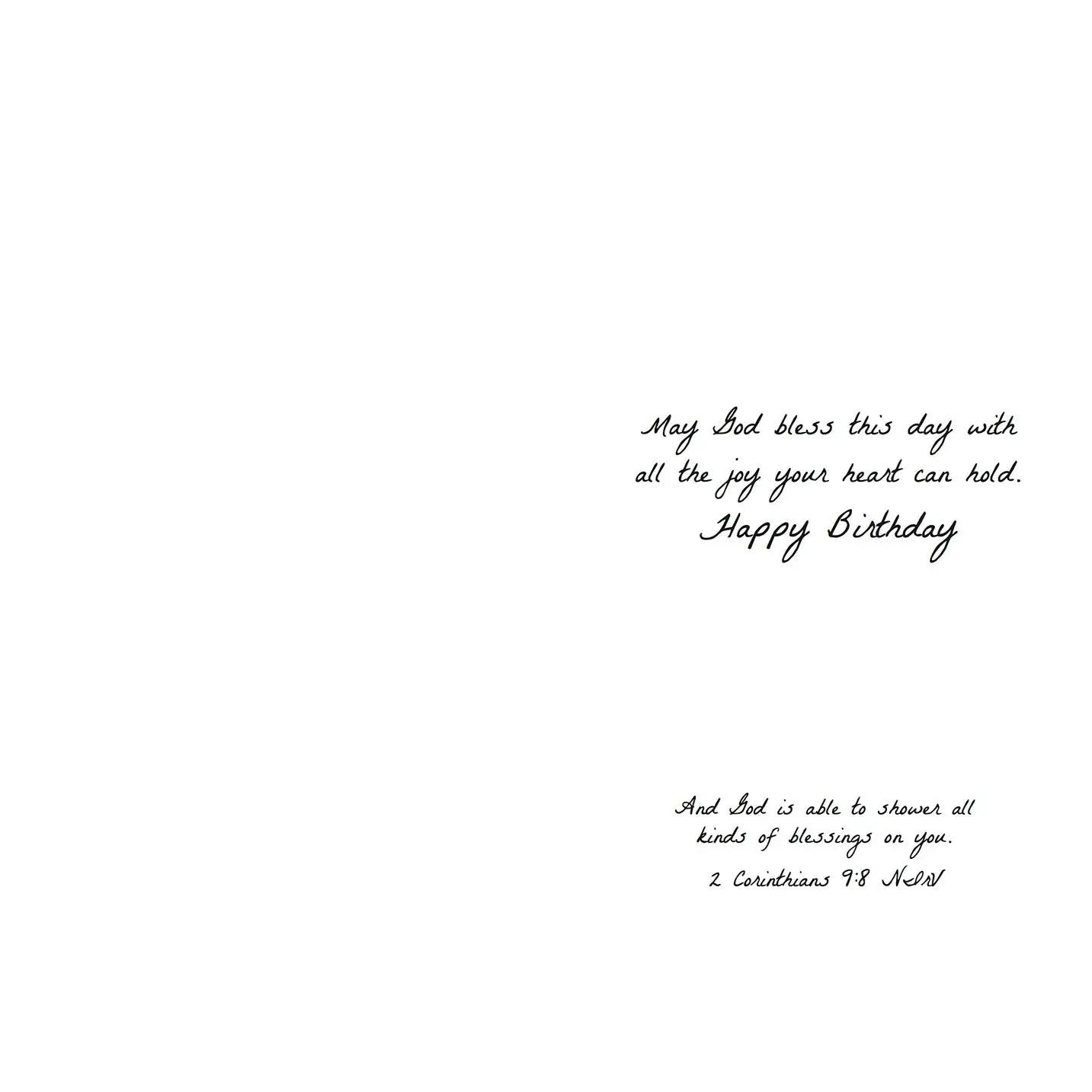 Pink Birthday Flowers - Faith Birthday Value Card
