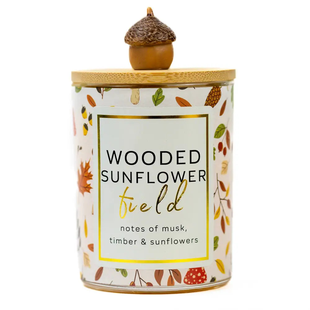Wooded Sunflower Village 10 oz Candle