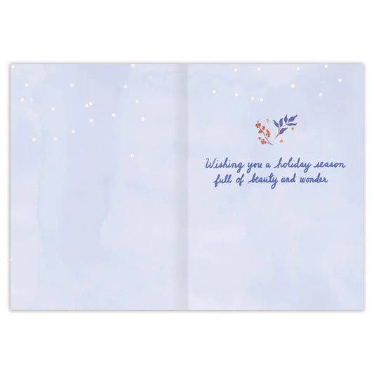 Peace & Joy Reindeer Holiday Card