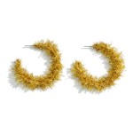 Christmas Garland Hoop Earrings.