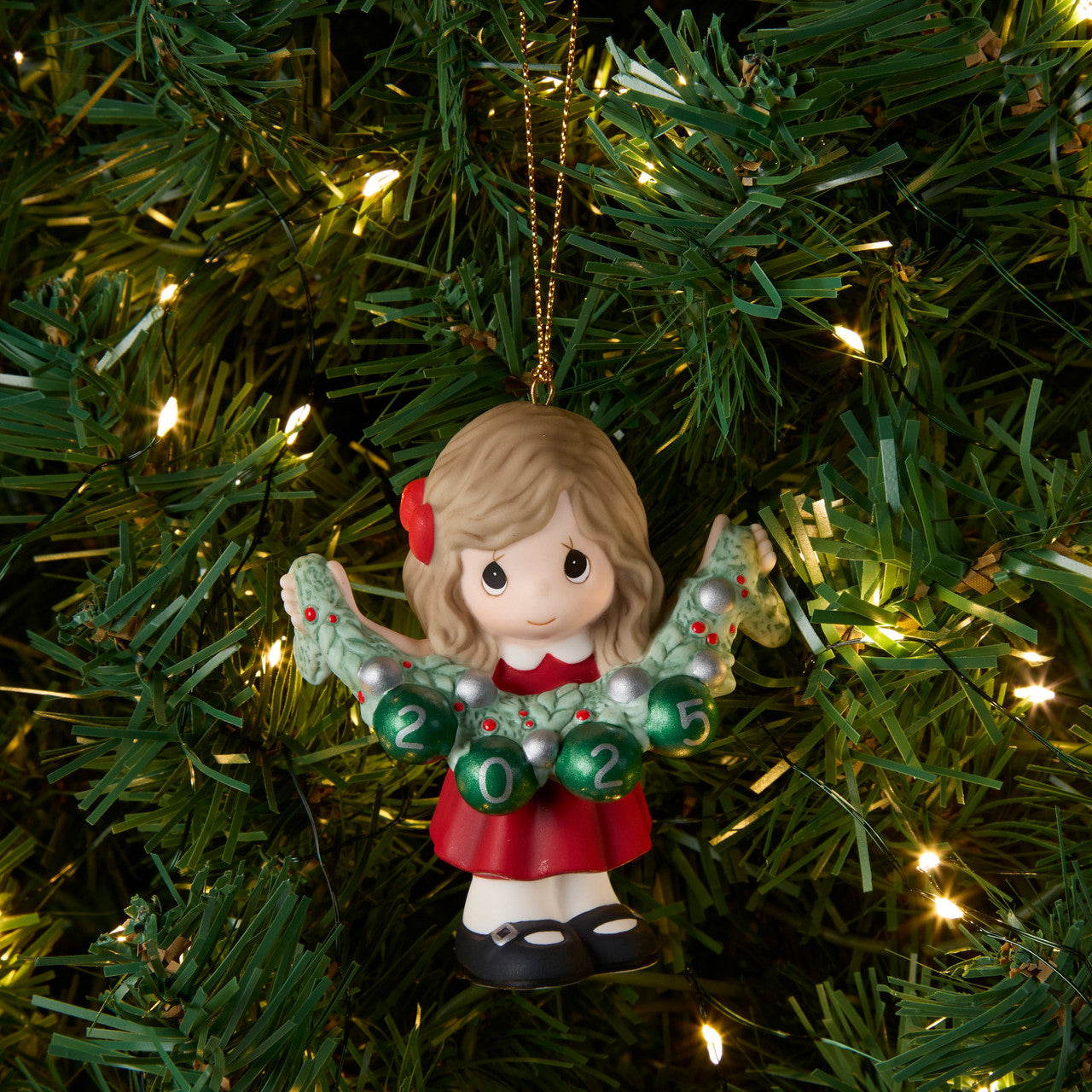 Deck The Halls 2025 Dated Girl Ornament