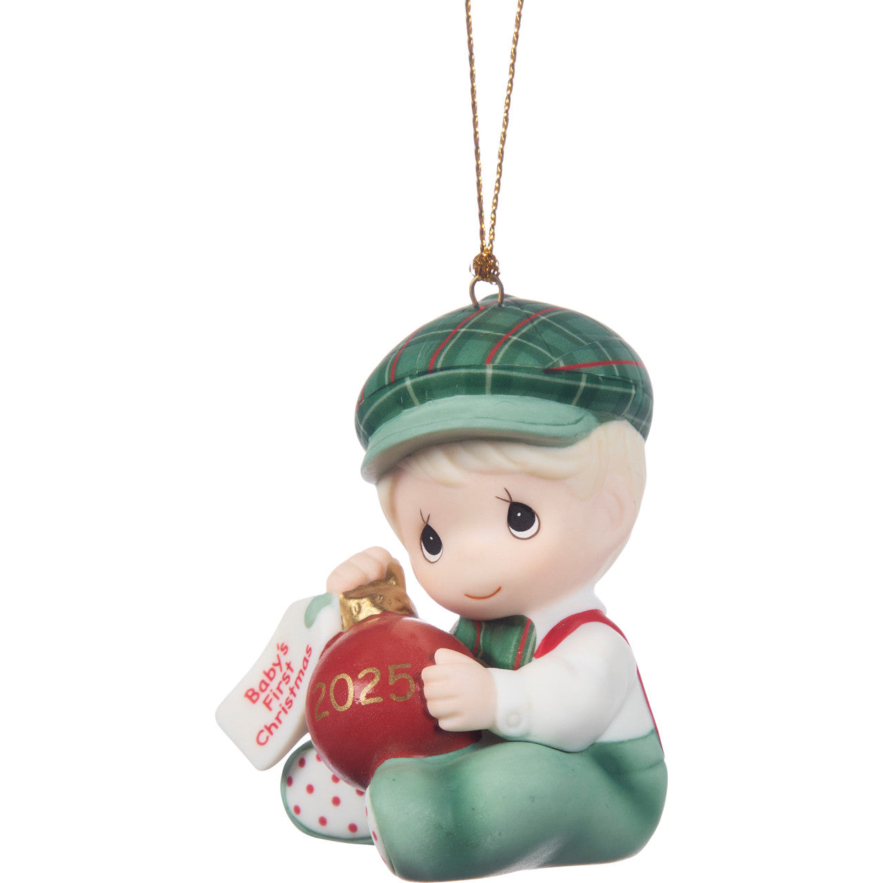 Baby’s First Christmas 2025 Dated Boy Ornament