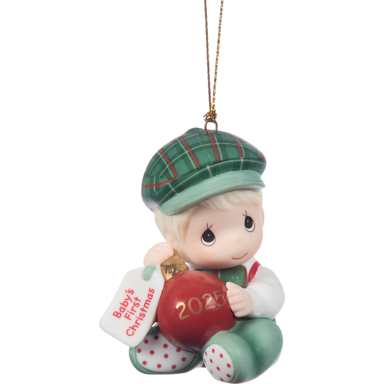 Baby’s First Christmas 2025 Dated Boy Ornament