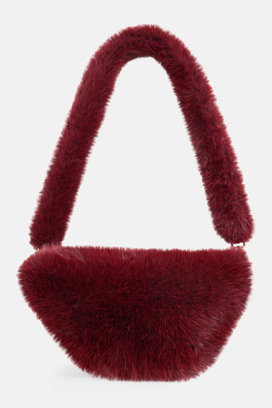 Faux Fur Crossbody Purse
