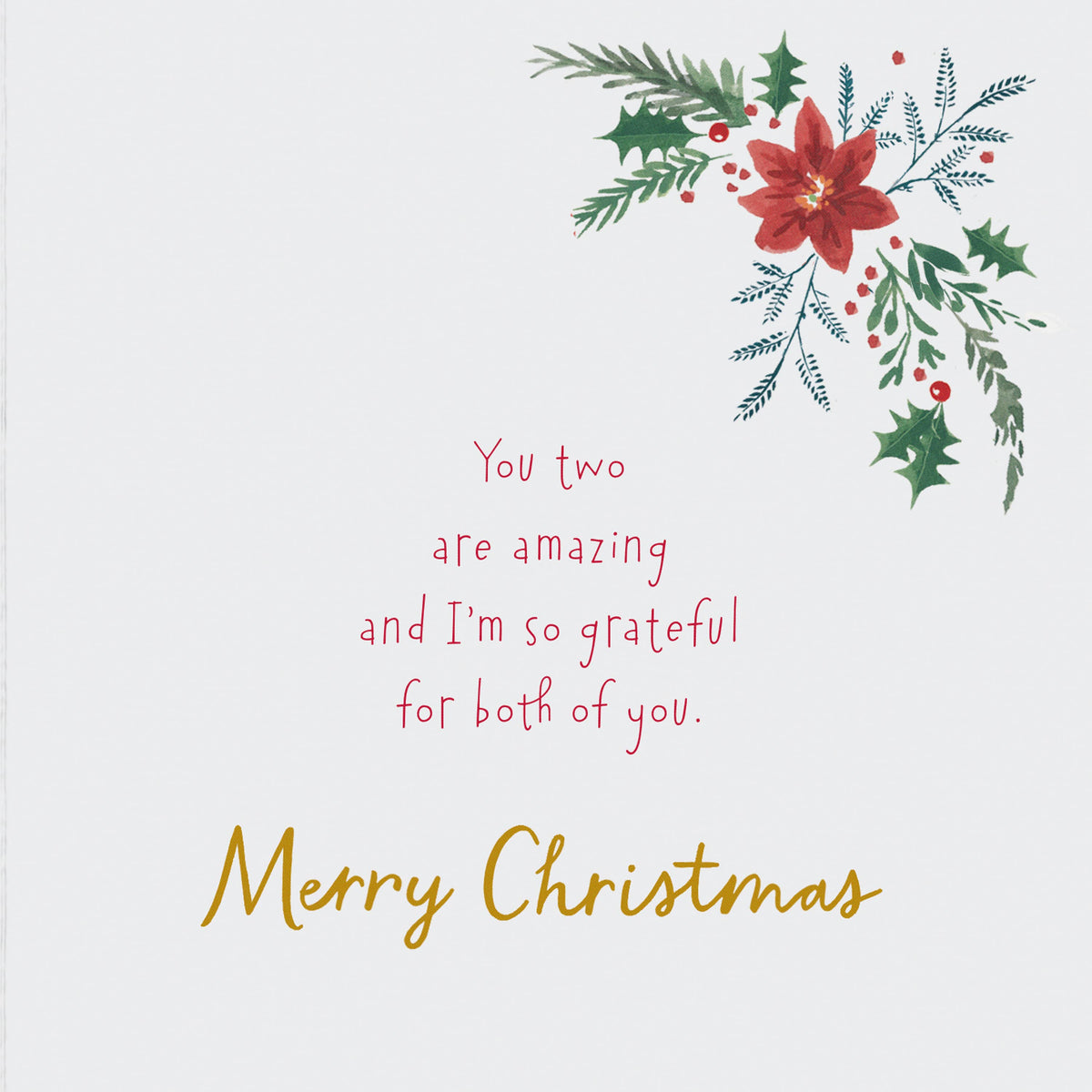 Christmas Card for Both from Us (Magical)