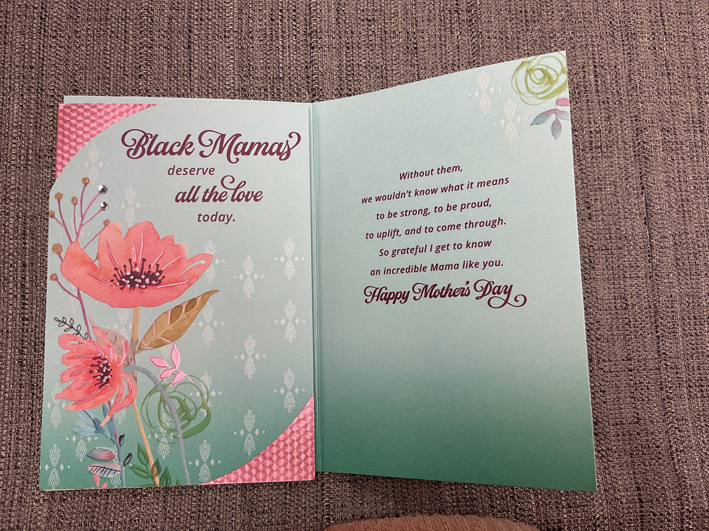 Black Mamas deserve all the love - Mother's Day Card