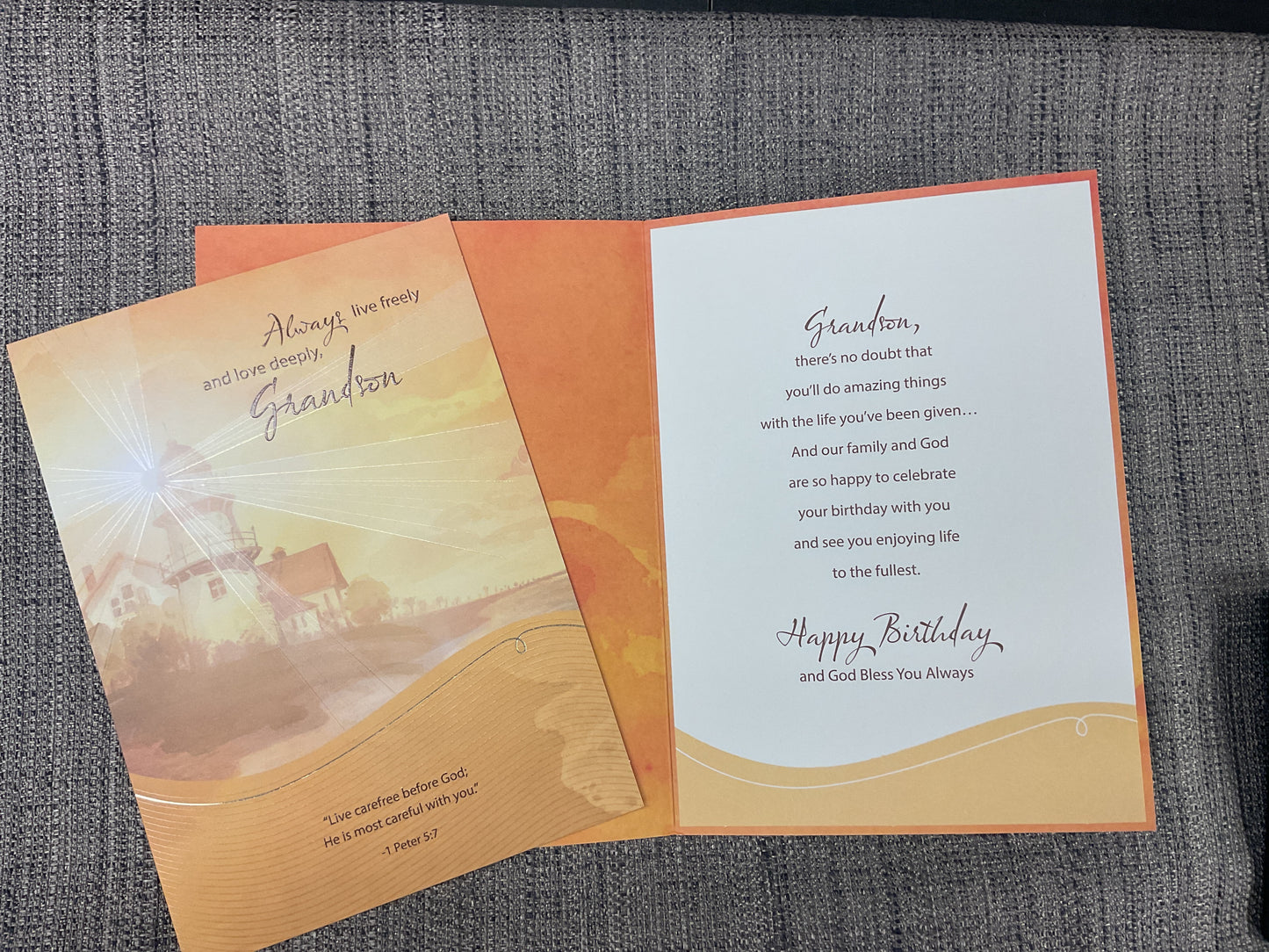 Grandson *Religious* Birthday Card